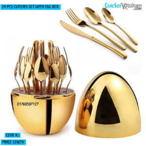 24 Pcs  Cutlery Set With Egg box