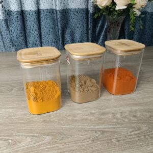 3 Pcs Borosilicate Spice jar 900 ml