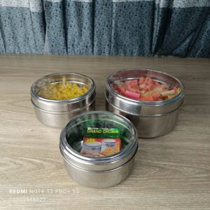 Steel Set of 3 pcs Food Storage Containers | Storage Box |
