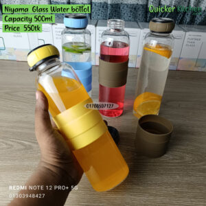 Niyama Glass Water Bottle 500ml