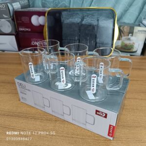 6 pcs 220 ml Borosilicate Glassware