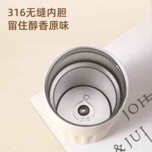 New 306 stainless steel coffee cup smart temperature display accompanying cup portable office delicate thermos coffee cup c-w-steel c