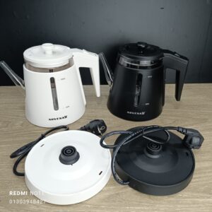 New Style 1.2L Mini Cordless Electric Glass Kettle Black NK50G